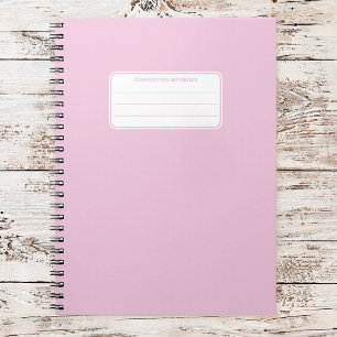 Aesthetic Soft Pastel Solid Color Composition Notebook
