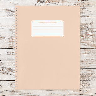 Aesthetic Soft Pastel Solid Color Composition Notebook