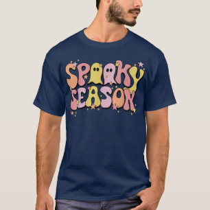 Aesthetic Spooky Season Halloween Bat Ghost Tee