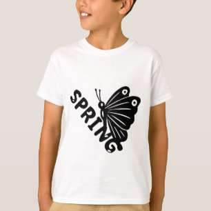 Aesthetic Spring Butterfly Minimalist Graphic T-Shirt