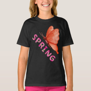 Aesthetic Spring Butterfly Minimalist Graphic T-Shirt