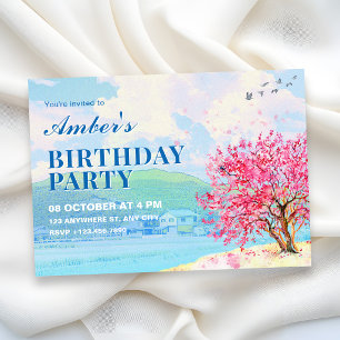 Aesthetic Spring watercolor Invitation