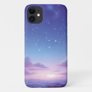 Aesthetic Starry Night Sky Constellation - Dreamy  iPhone 11 Case