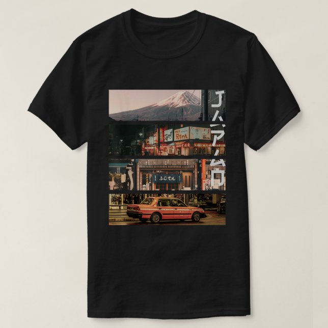 Aesthetic Style Vaporwave Japan Tokyo Osaka Street T-Shirt (Design Front)