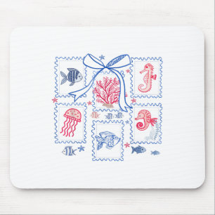 Aesthetic Summer Coquette Bow Coastal Beach Trip W Mouse Mat