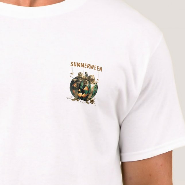 Aesthetic Summerween Spooky Jack O'Lantern T-Shirt (Creator Uploaded)