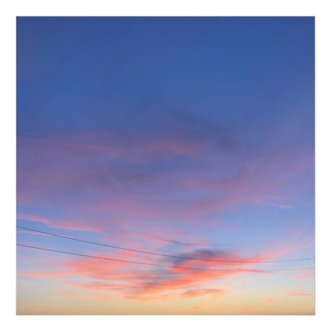 Aesthetic Sunset Scenery Photo Enlargements Print (Front)