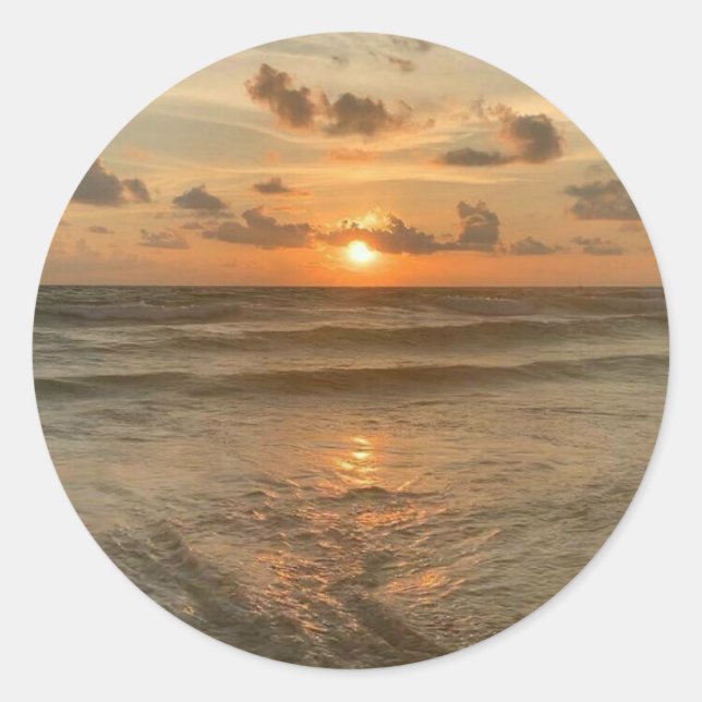 Aesthetic Sunset sticker (Front)