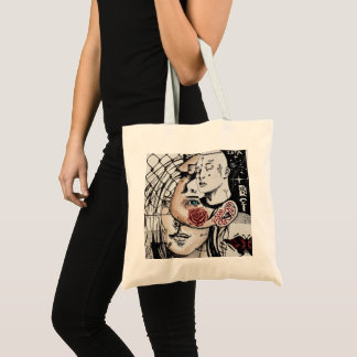 aesthetic Surreal Art Tote Bag – Edgy Alternative
