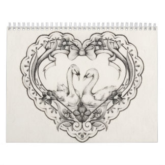 Aesthetic Swan Calendar