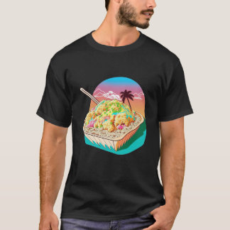 Aesthetic Synthwave Fried Rice with 80s Aesthetic T-Shirt