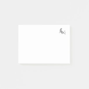 Aesthetic Tiger Design Minimalist Post-it Notes