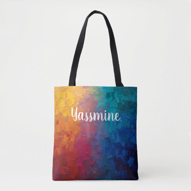 Aesthetic Tote Bag With Text Custom Tote Bag Gift  (Front)