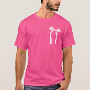 Aesthetic Trendy Pink Coquette Bow T-Shirt