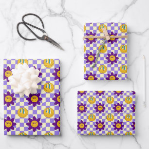 Aesthetic Trippy Psychedelic Unusual Quirky Wrapping Paper Sheet