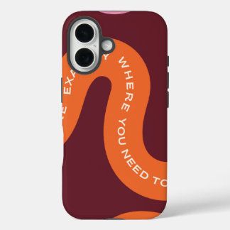 Aesthetic Typography iPhone 16 Case