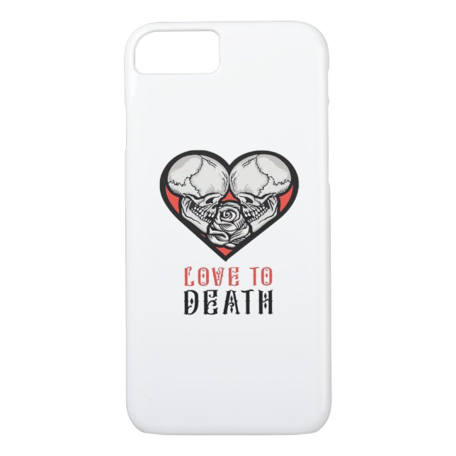 Aesthetic Valentines Till Death Do Us Part Case-Mate iPhone Case (Back)