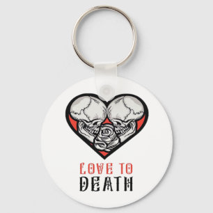 Aesthetic Valentines Till Death Do Us Part Key Ring