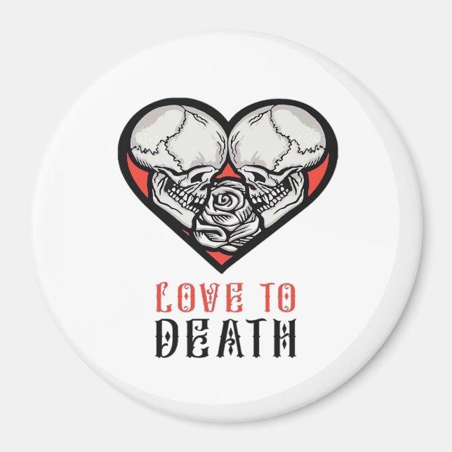 Aesthetic Valentines Till Death Do Us Part Magnet (Front)