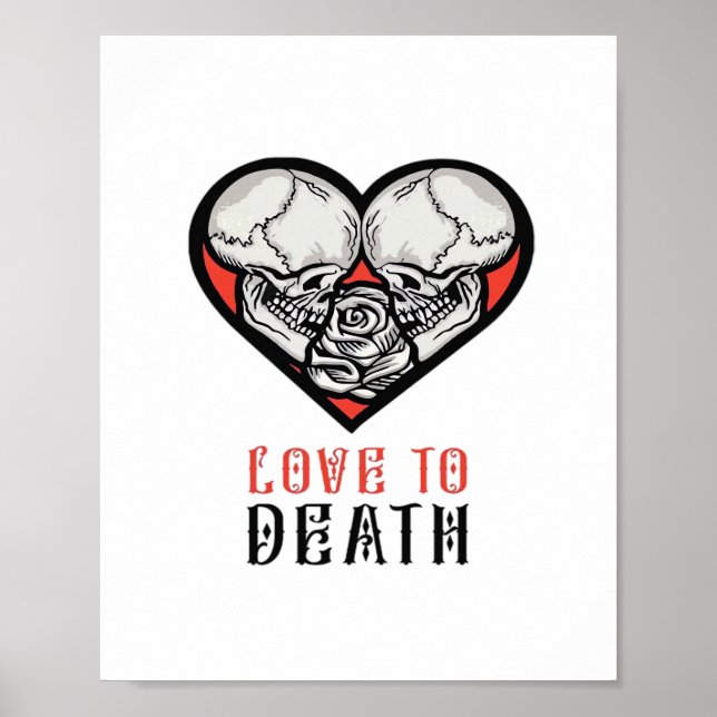 Aesthetic Valentines Till Death Do Us Part Poster (Front)