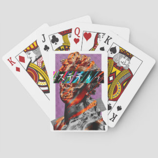 Aesthetic Vaporwave Japanese Futurism Playing Cards