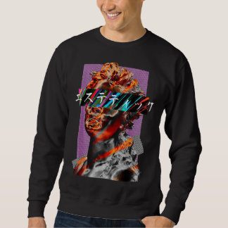 Aesthetic Vaporwave Japanese Futurism Sweatshirt