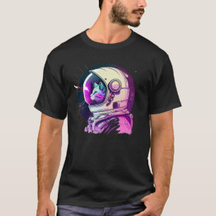 Aesthetic Vaporwave Space Cat 80s 90s Astronaut 1 T-Shirt