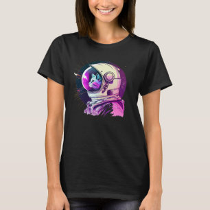 Aesthetic Vaporwave Space Cat 80s 90s Astronaut  1 T-Shirt