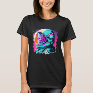 Aesthetic Vaporwave Space Cat 80s 90s Astronaut  1 T-Shirt
