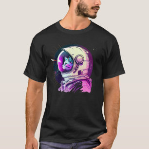 Aesthetic Vaporwave Space Cat 80s 90s Astronaut 1 T-Shirt