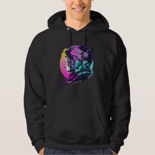 Aesthetic Vaporwave Space Cat 80s 90s Astronaut  5 Hoodie