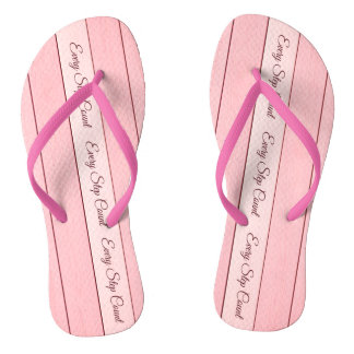 Aesthetic Vertical Wood Pattern Pink Colour  Flip Flops