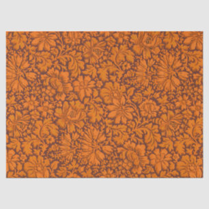 Aesthetic Vintage All Over Floral Print Tissue Paper