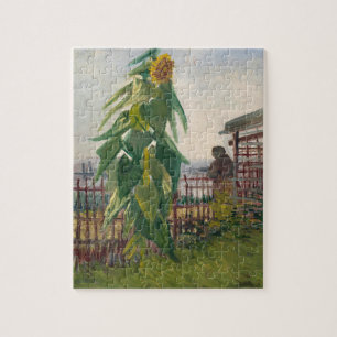 Aesthetic Vintage Art Van Gogh Sunflower Garden Jigsaw Puzzle