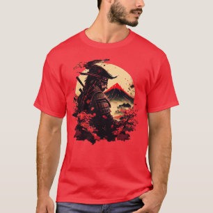 Aesthetic Vintage Samurai Japanese Art Samurai Ret T-Shirt