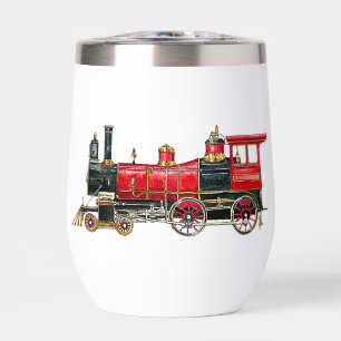 Aesthetic Vintage Train Stainless Steel Tumbler