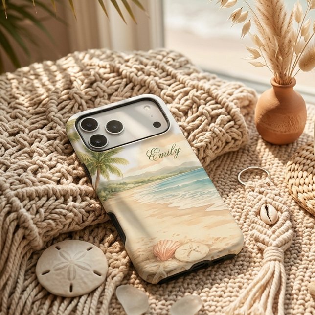 Aesthetic Watercolor Beach Custom Name (Creator Uploaded)