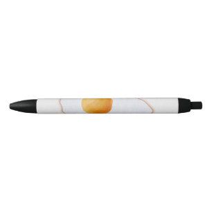Aesthetic Watercolor Fried Egg Minimalist Art Prin Black Ink Pen