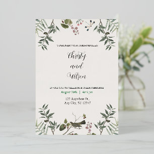 aESTHETIC wedding invitation card 