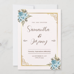 Aesthetic Wedding Save the Date Invitation