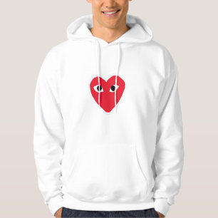 aesthetic y2k red heart hoodie
