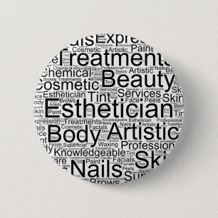 Aesthetician 6 Cm Round Badge