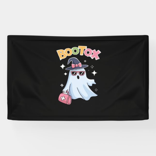 Aesthetician Botox Halloween Aesthetic Nurse Plast Banner (Horizontal)