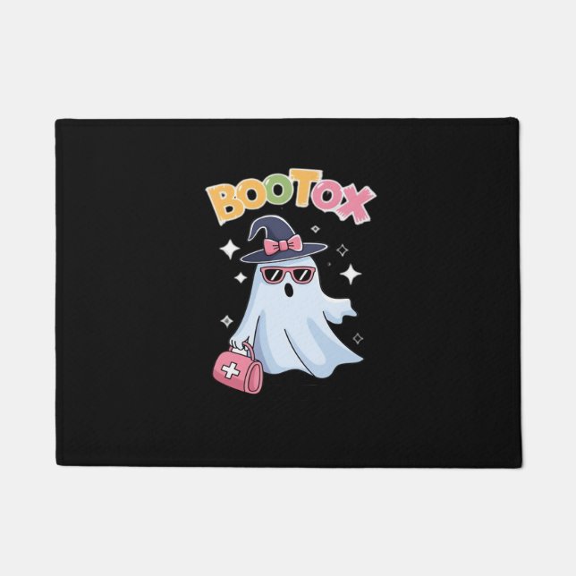 Aesthetician Botox Halloween Aesthetic Nurse Plast Doormat (Front)