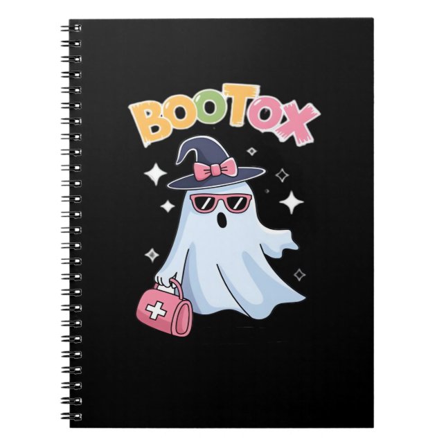 Aesthetician Botox Halloween Aesthetic Nurse Plast Notebook (Front)
