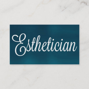 Aesthetician Brushed Business Card