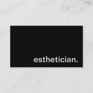 Aesthetician Business Card