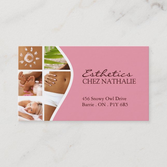 Aesthetician ~ Business Card (Front)