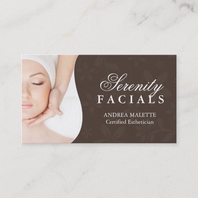 Aesthetician Business Cards (Front)