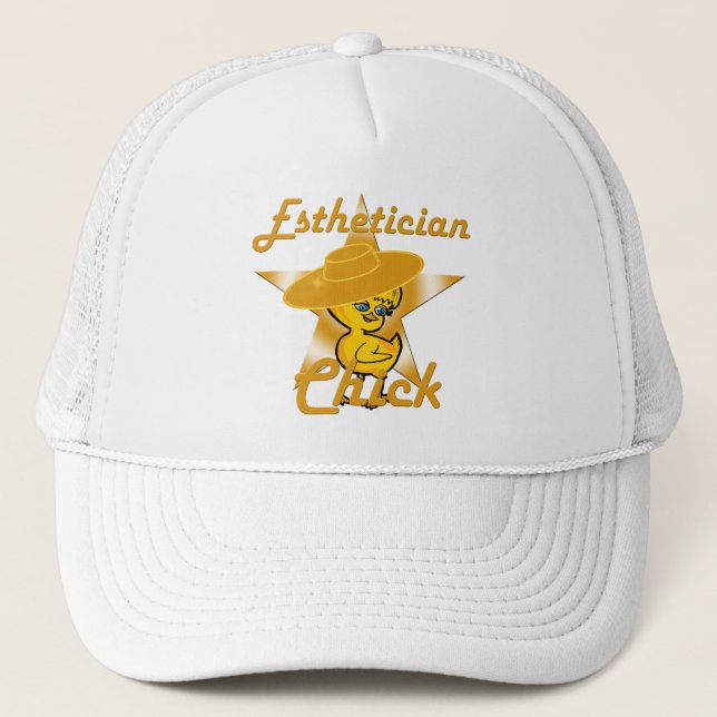 Aesthetician Chick #10 Trucker Hat (Front)